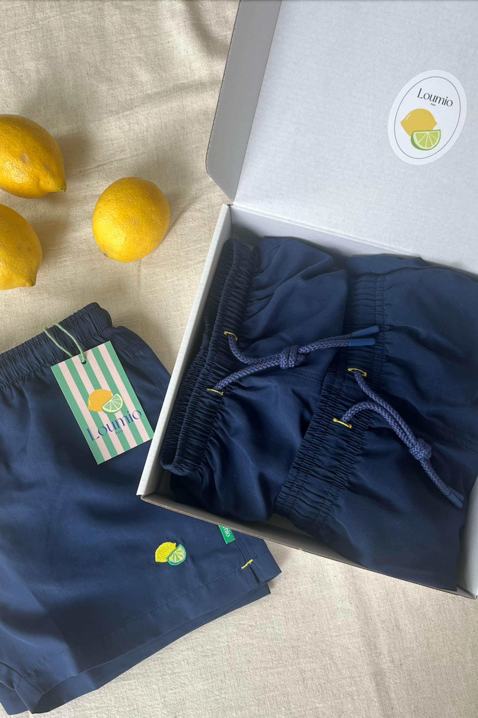 Pack maillots de bain Père/Fils - Orso Deep Blue Loumio Paris