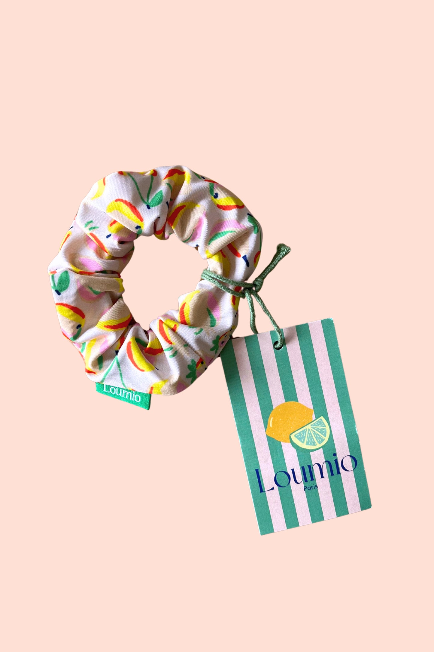Smoothie print scrunchie - Loumio Paris