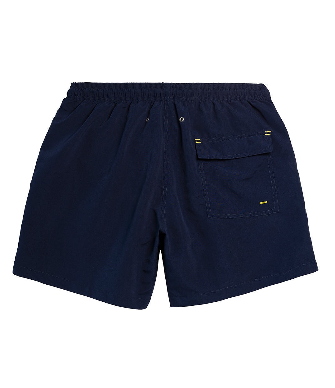 Short de bain homme Orso Deep Blue – vue de dos, Loumio Paris