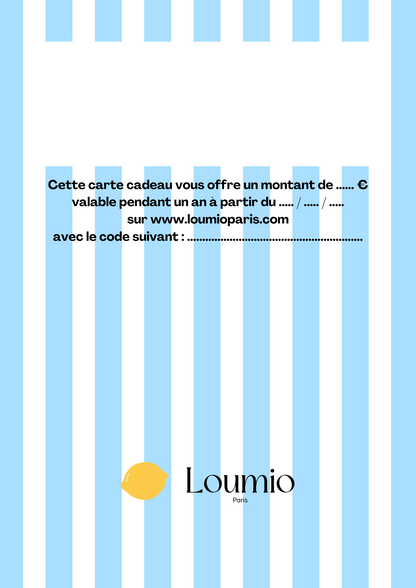 Loumio Paris gift card 🎁