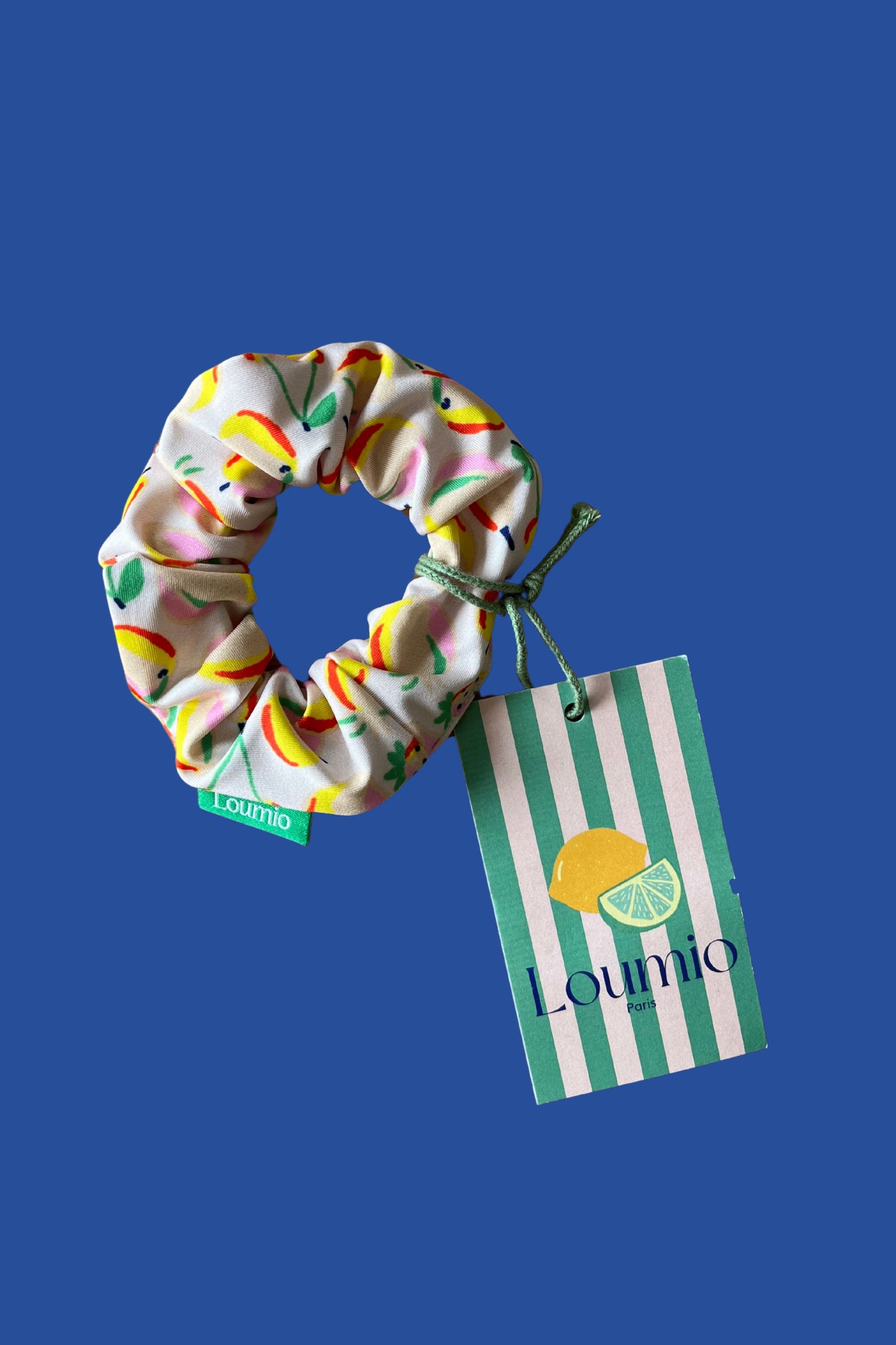 Smoothie print scrunchie - Loumio Paris